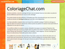 Tablet Screenshot of coloriagechat.com